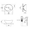 Раковина-чаша Qtap Dove 410х335х145 Matt black з донним клапаном QT063078MBMB