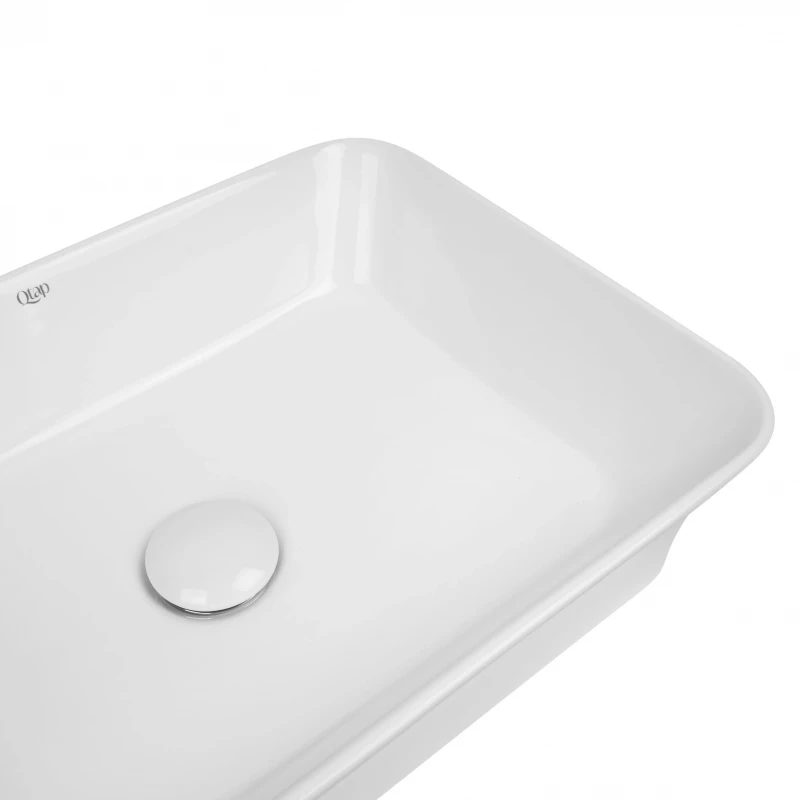 Раковина-чаша Qtap Virgo 490х350х110 White з донним клапаном QT18112261W