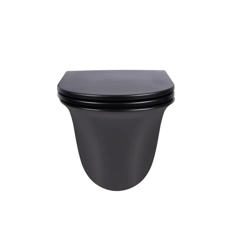 Готовое решение Qtap для ванной комнаты Virgo Matt Black: унитаз подвесной + биде подвесное