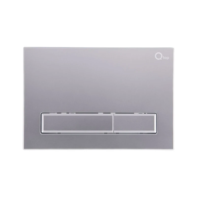 Комплект: Qtap Swan унітаз підлоговий Rimless QT16223178W + Nest комплект інсталяції 2в1 (лінійна клавиша Satin) QT0122490S4Q1 + QT0111M08382SAT