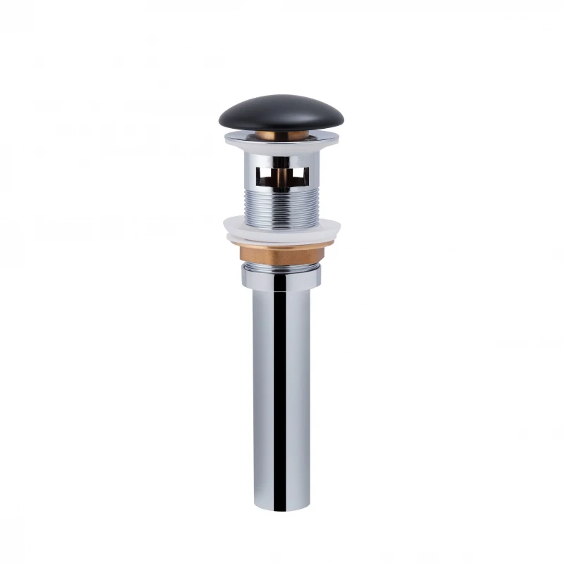Раковина подвесная моноблок Qtap Virgo 550х430х400 Matt black с донным клапаном QT1811037GMB