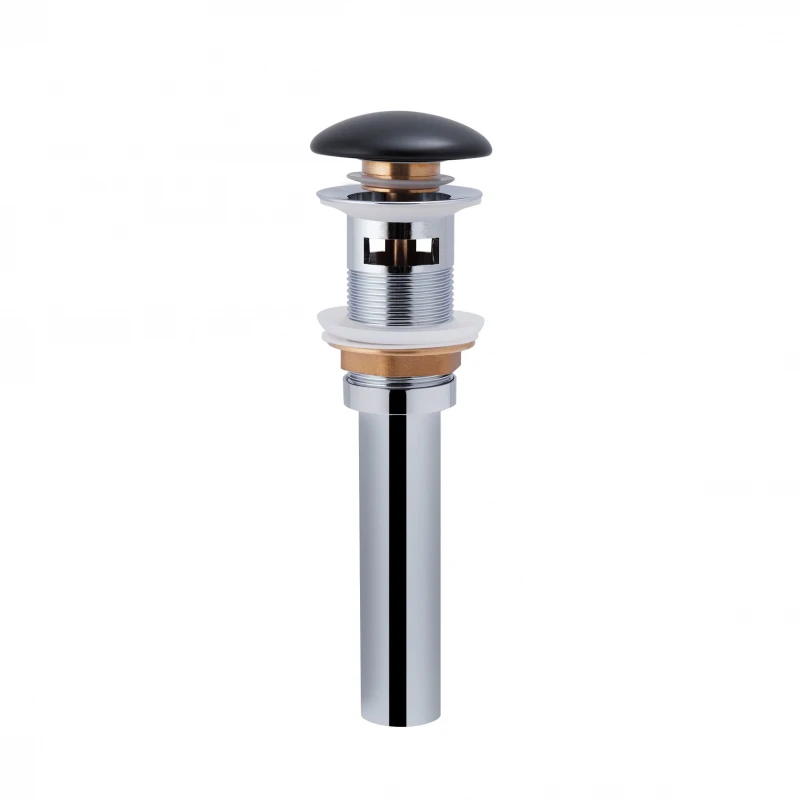 Раковина подвесная моноблок Qtap Virgo 550х430х400 Matt black с донным клапаном QT1811037GMB