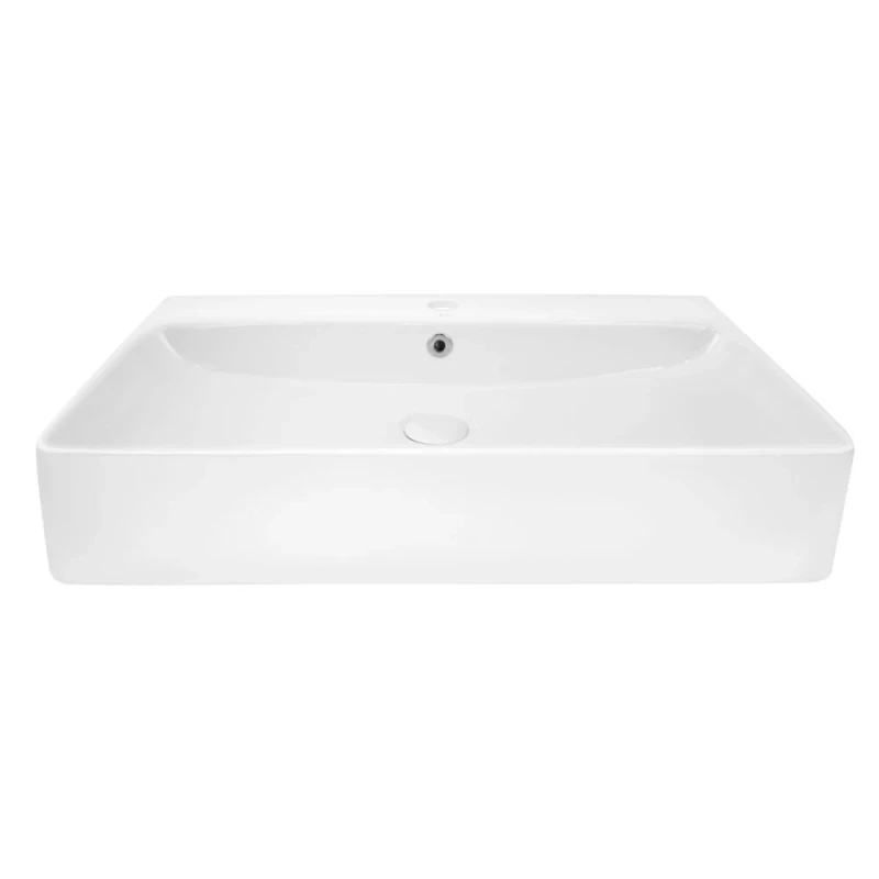 Раковина Qtap Nando 710х425х135 White с донным клапаном QT1211K427W