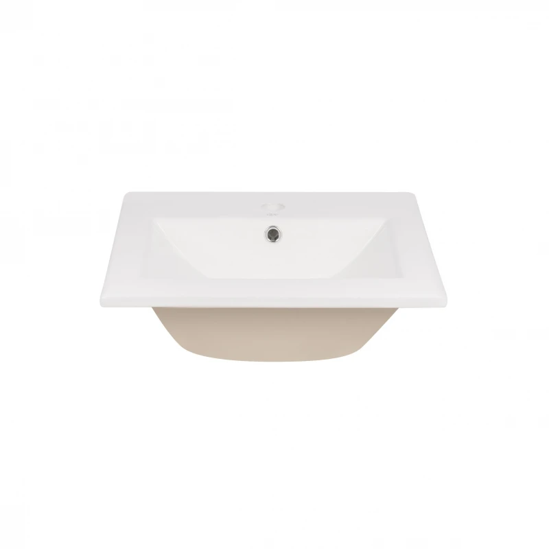 Раковина Qtap Stork 420x420x170 White с донным клапаном QT15116037W