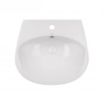 Раковина подвесная моноблок Qtap Virgo 550х430х400 White с донным клапаном QT1811037GW