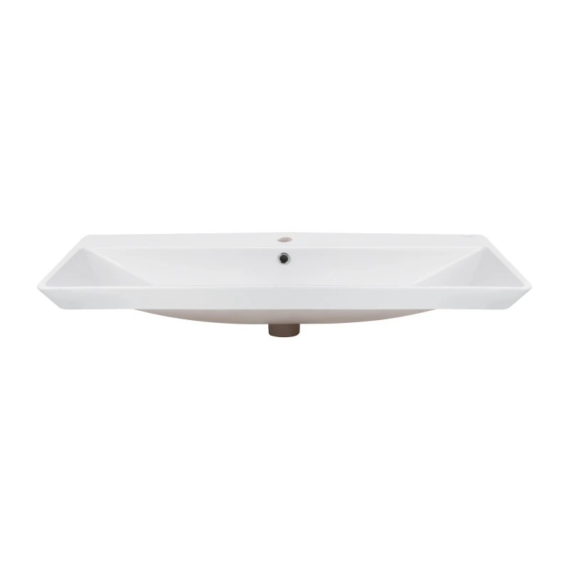Раковина Qtap Albatross D 1000х500х210 White с донным клапаном QT01115100DW
