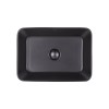 Раковина-чаша Qtap Virgo 490х350х110 Matt black з донним клапаном QT18112261MBMB