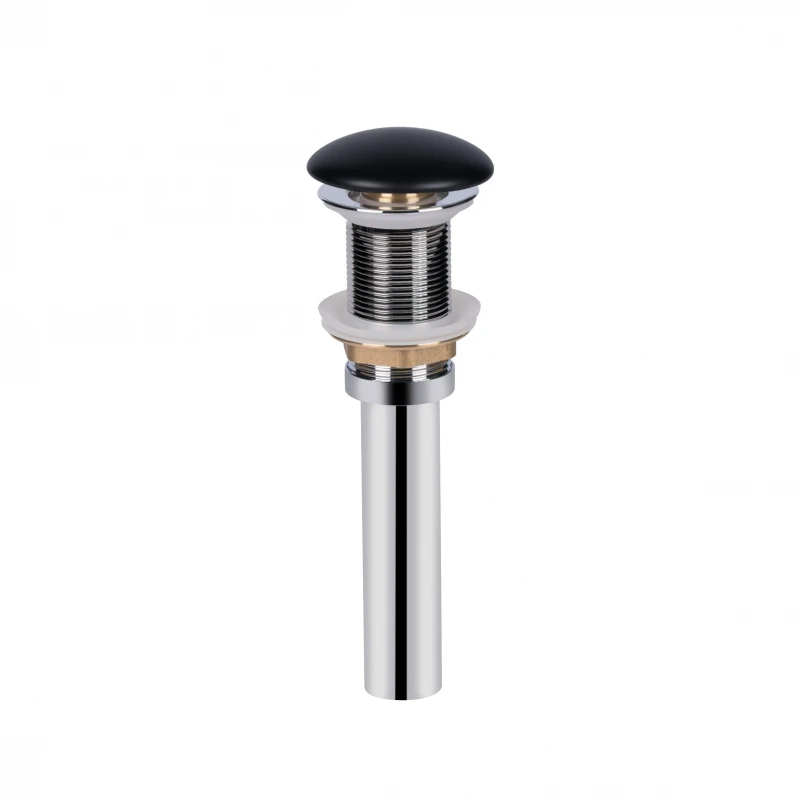 Раковина-чаша Qtap Virgo 490х350х110 Matt black с донным клапаном QT18112261MBMB