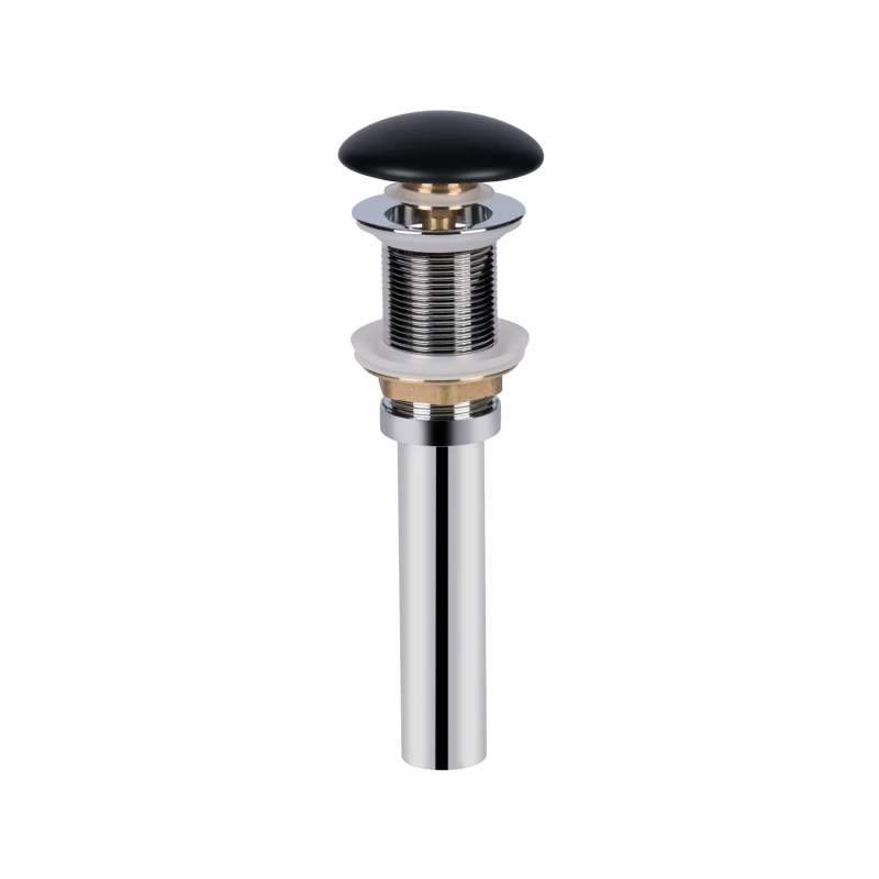 Раковина-чаша Qtap Virgo 490х350х110 Matt black с донным клапаном QT18112261MBMB