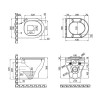 Унітаз підвісний Qtap Aries безобідковий з сідінням Soft-close QT0333063ERW