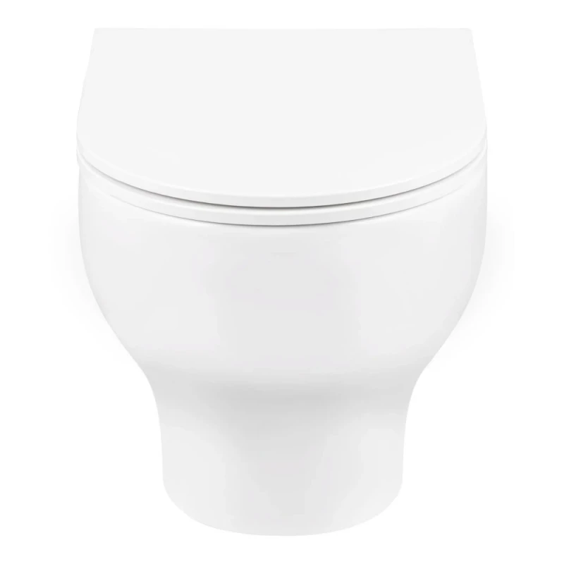 Унітаз підвісний Qtap Aries безобідковий з сідінням Soft-close QT0333063ERW