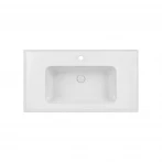 Раковина Qtap Albatross A 900х500х230 White с донным клапаном QT01115090AW