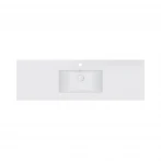 Раковина Qtap Albatross E 1500х460х180 White с донным клапаном QT01119150EW