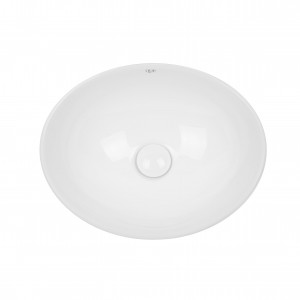 Раковина-чаша Qtap Dove 410x335x145 White з донним клапаном QT06113078W