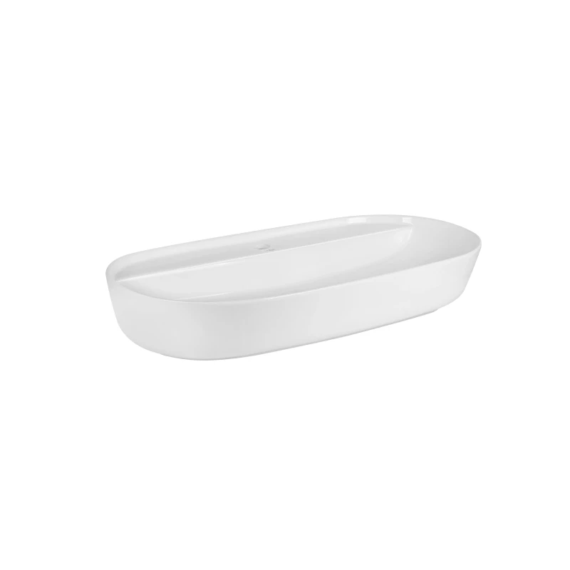 Раковина-чаша Qtap Scorpio 815х410х135 White с донным клапаном QT142203PW