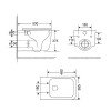 Унітаз підвісний Qtap Gemini безободковий з сидінням Soft-close QT2533076EUQMB