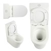 Унітаз підлоговий Qtap Virgo Ultra Quiet безобідковий з сидінням Soft-close WHITE QT18226092AW