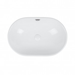 Раковина Qtap Leo 590x400x170 White з донним клапаном QT11114028W