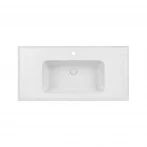 Раковина Qtap Albatross A 1000х500х230 White с донным клапаном QT01115100AW