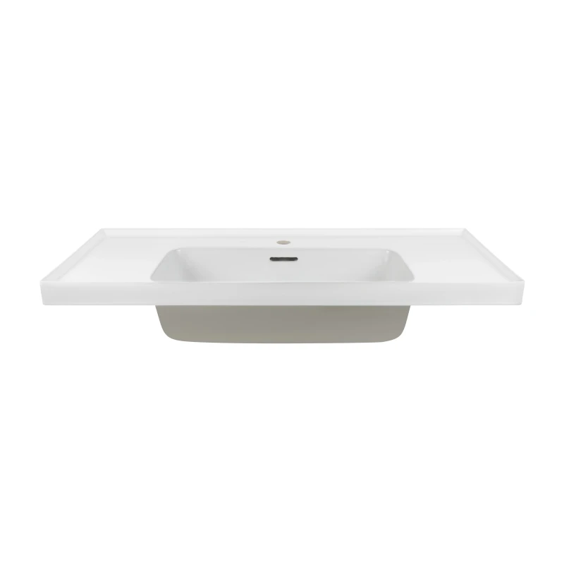 Раковина Qtap Albatross A 1000х500х230 White с донным клапаном QT01115100AW