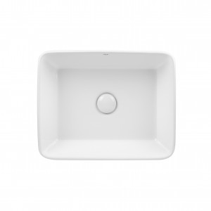 Раковина-чаша Qtap Tern 475х370х140 White з донним клапаном QT17112074W