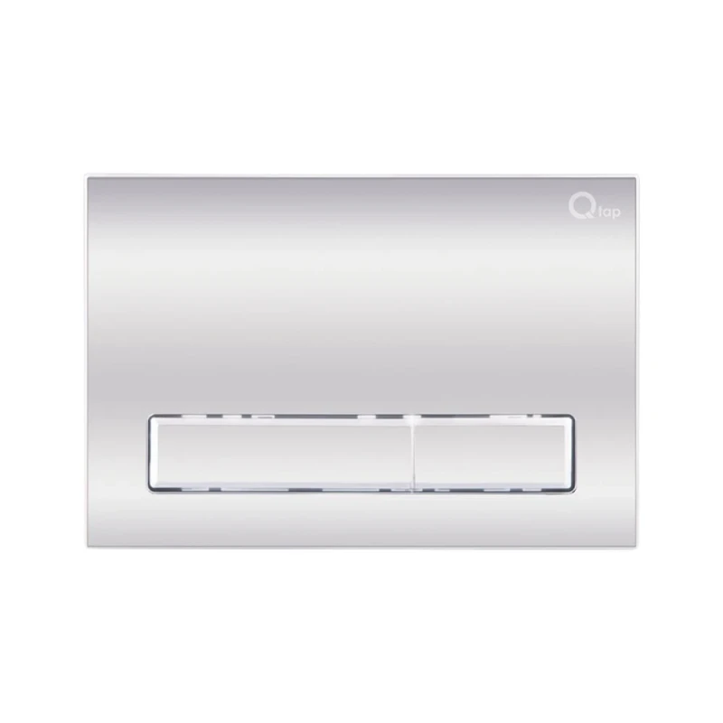 Комплект: Qtap Swan унітаз підлоговий Rimless QT16223178W + Nest комплект інсталяції 2в1 (лінійна клавиша Chrome) QT0122490S4Q1 + QT0111M08381CRM
