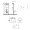 Комплект: Qtap Gemini Ultra Quiet унітаз підвісний QT2533076EUQW + Nest комплект інсталяції 4в1 (Клавіша кругла Black mat) QT0133M425+QT0111M11V1146MB