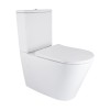 Унітаз підлоговий Qtap Vlasta Ultra Quiet безобідковий з сидінням Soft-close WHITE QT28228300W