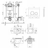 Набір Qtap інсталяція 3 в 1 Nest QT0133M425 з панеллю змиву круглою QT0111M11V1146MB + унітаз з сидінням Robin QT1333046ENRMB