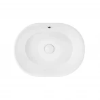Раковина-чаша Qtap Robin 505х385х190 White с донным клапаном QT1311A025W