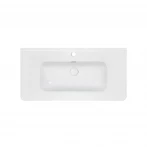 Раковина Qtap Albatross 9H 1000х460х180 White с донным клапаном QT01119100HW