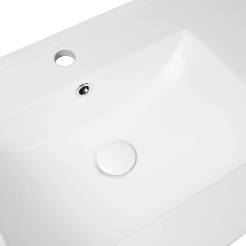 Раковина двойная Qtap Albatross ED 1200х460х180 White с донным клапаном QT01119120EDW