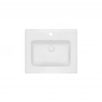 Раковина Qtap Albatross E49 600х490х200 White с донным клапаном QT01119060E49W