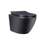 Унітаз підвісний Qtap Robin New безобідковий з сідінням Soft-close QT1333046ENRMB