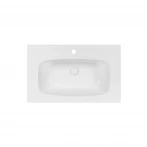 Раковина Qtap Albatross 5H 800х500х210 White с донным клапаном QT01115080HW