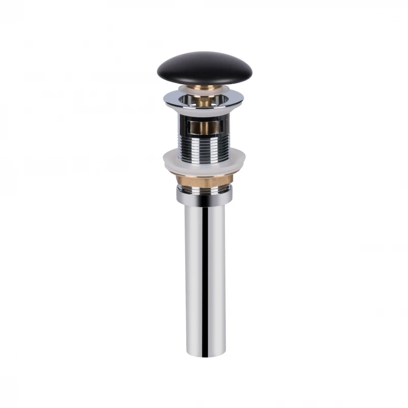 Раковина-чаша Qtap Scorpio 400x400x140 Matt black с донным клапаном QT14113018BMBMB