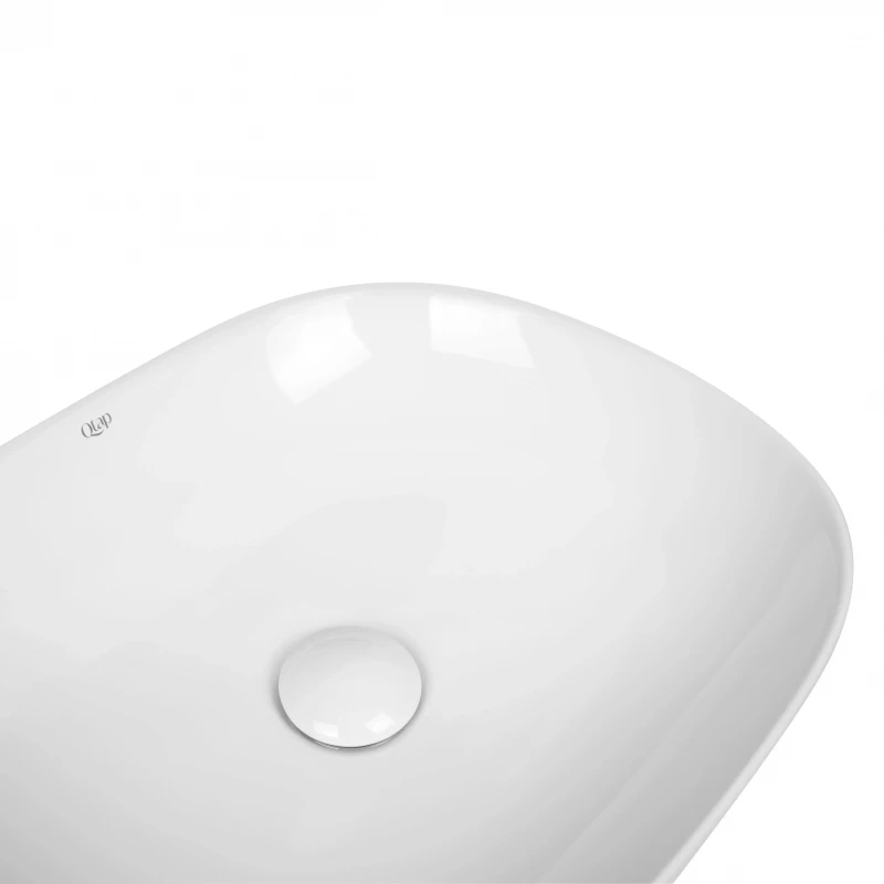 Раковина-чаша Qtap Aquarius 465x375x120 White с донным клапаном QT21112185W