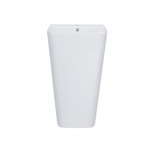 Раковина для підлоги моноблок Qtap Tern 440х380х830mm White з донним клапаном QT1711G302W