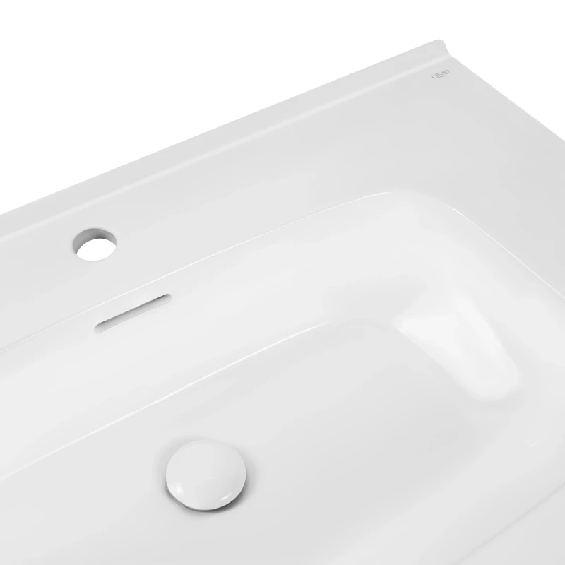 Раковина Qtap Albatross 5H 900х500х210 White с донным клапаном QT01115090HW