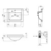 Раковина Qtap Albatross Q 600х480х230 White з донним клапаном QT01115060QW