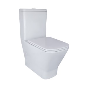 Унітаз-компакт Qtap Cardinal Ultra Quiet безободковий з сидінням Soft-close QT04222168AUQ3W