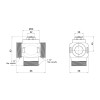 Антиконденсаційної клапан SD Forte 1 1/2" 55°C SF393W40