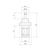 Термоелемент Icma для антиконденсаційного клапана 70°C №9023