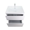 Комплект Qtap Albatross 605х725х460 White тумба підвісна + раковина урізна QT0172TP600D3060CW