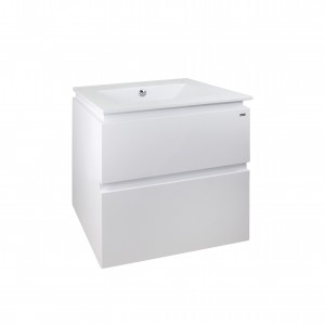 Комплект Qtap Albatross 605х725х460 White тумба підвісна + раковина урізна QT0172TP600D3060CW