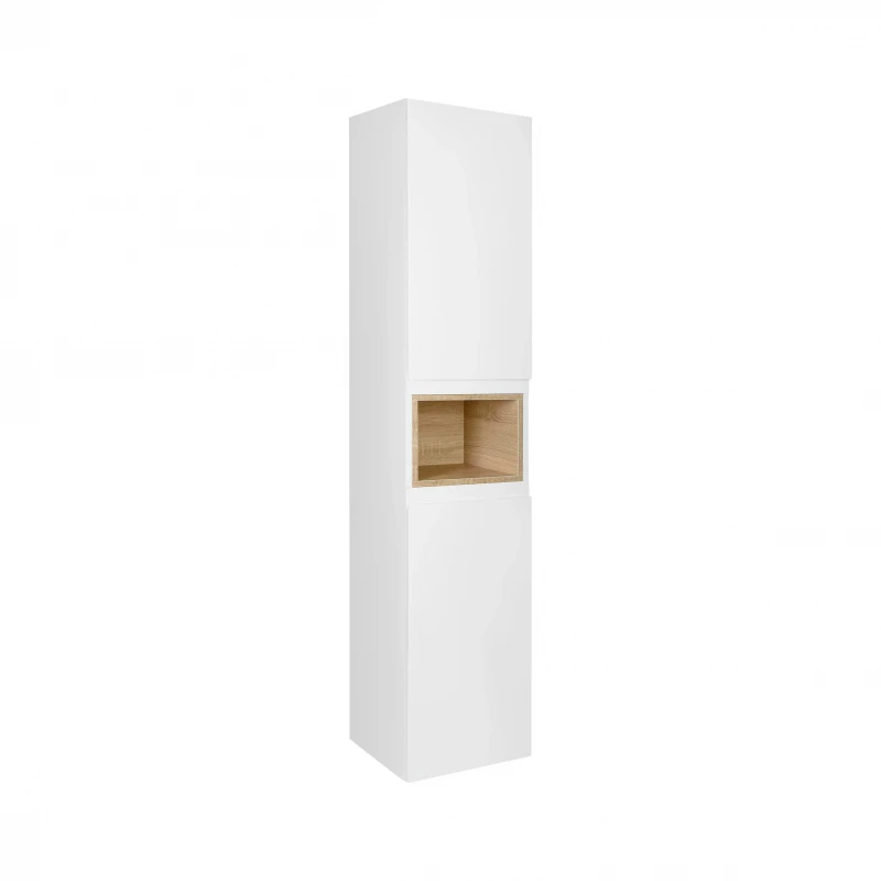 Пенал підвісний Qtap Robin 350х1650х316 White/Whitish oak QT1376PP1651RWWO