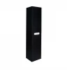 Пенал підвісний Qtap Virgo 350х1600х316 Black/White з кошиком для білизни QT1876PP1652KRBW