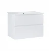 Комплект Qtap Albatross 810х725х460 White тумба підвісна + раковина урізна QT0172TP800D3080CW