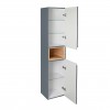 Пенал підвісний Qtap Robin 350х1650х316 Graphite/Whitish oak QT1376PP1652RGWO