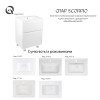 Комплект Qtap Scorpio 605х825х460 White тумба підлогова + раковина урізна QT1471TNВ6013060CW